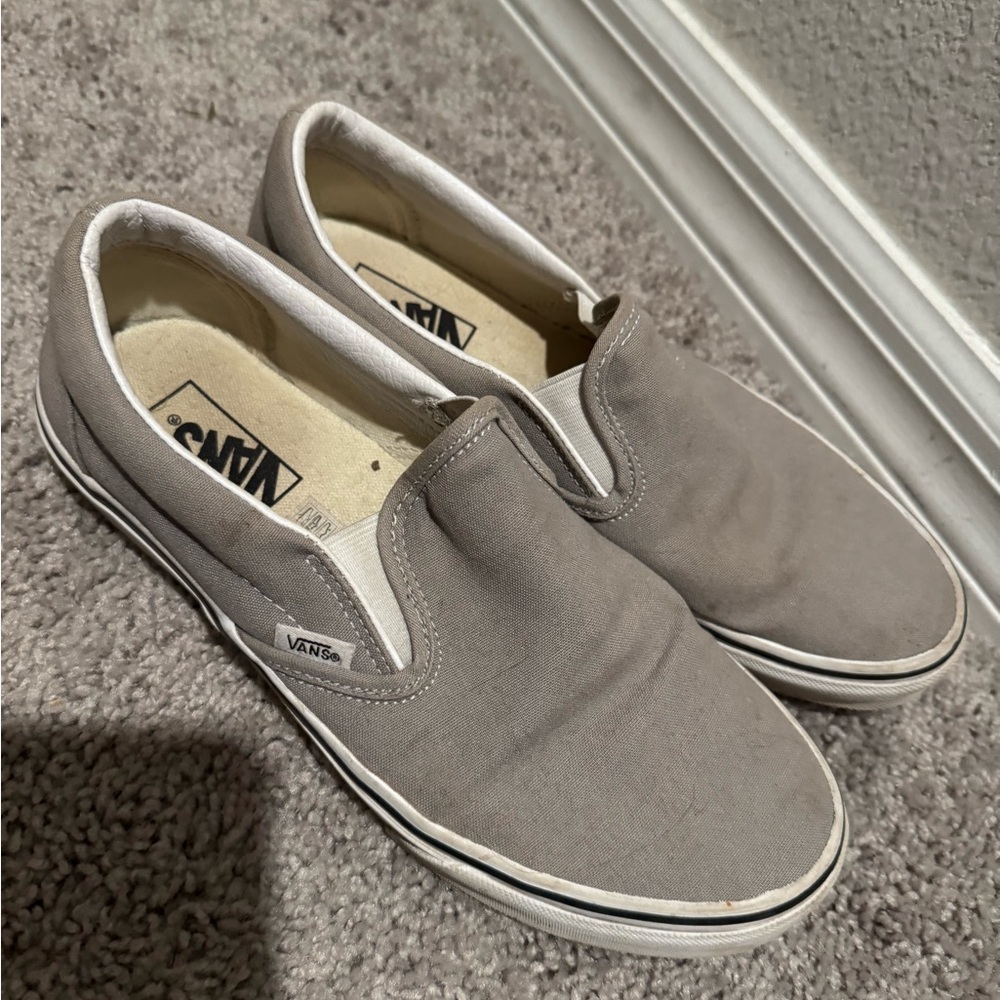 Vans Classic Slip On Light Grey size 9.5 Women’s